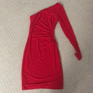 Guess Red Dress with one sleeve